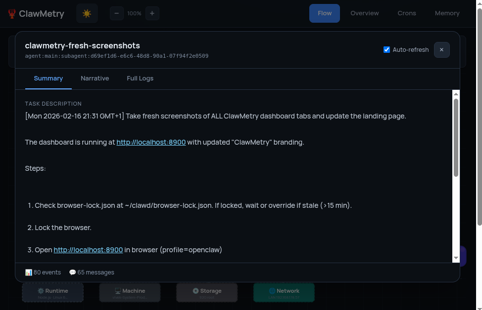 Sub-agent on completion